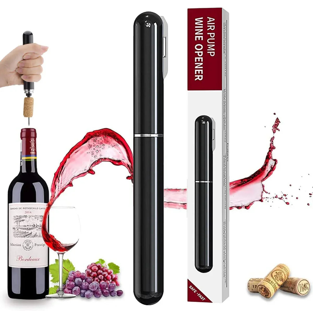 AirEase™ — Effortlessly Uncork Wine in Seconds with Joy