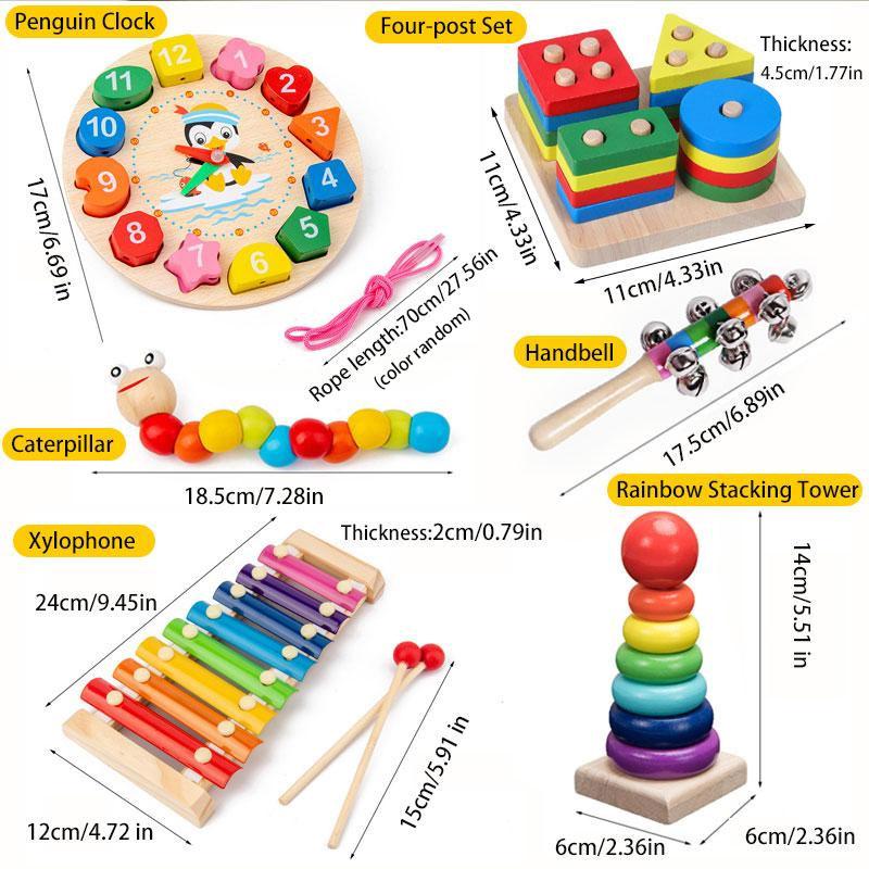 KiddoSort™ - Unlock Learning with 6 Shape Sorters in 1 Fun Set!