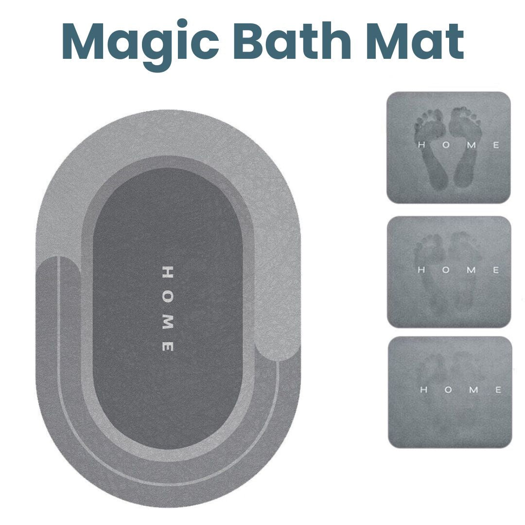 Magic Bath Mat™ - Stay Safe & Dry 3x Faster After Every Shower!