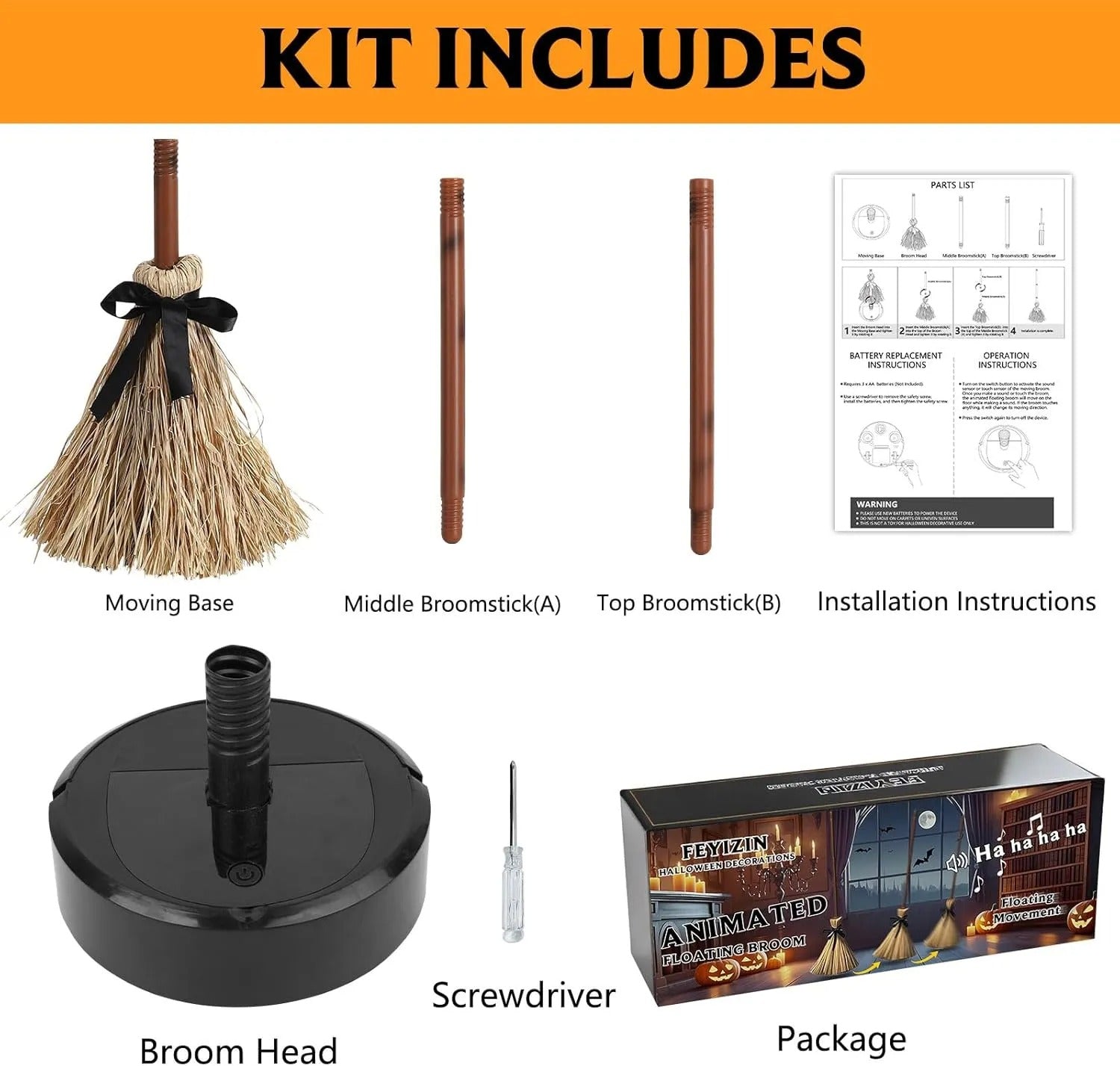 EnchantedBroom™ - Transform Your Home into a Spooky Show in Seconds!