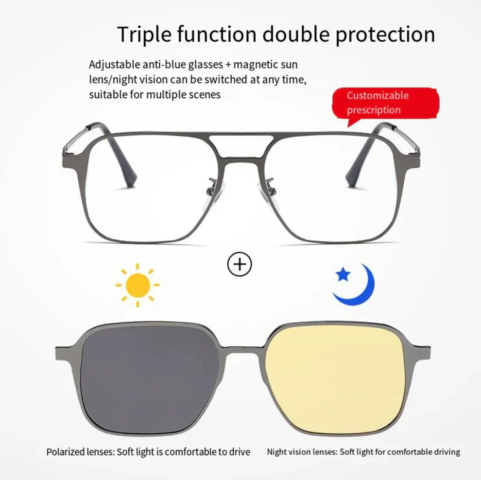 VisionFlex™ - Switch Between 3 Lens Modes for Every Moment!