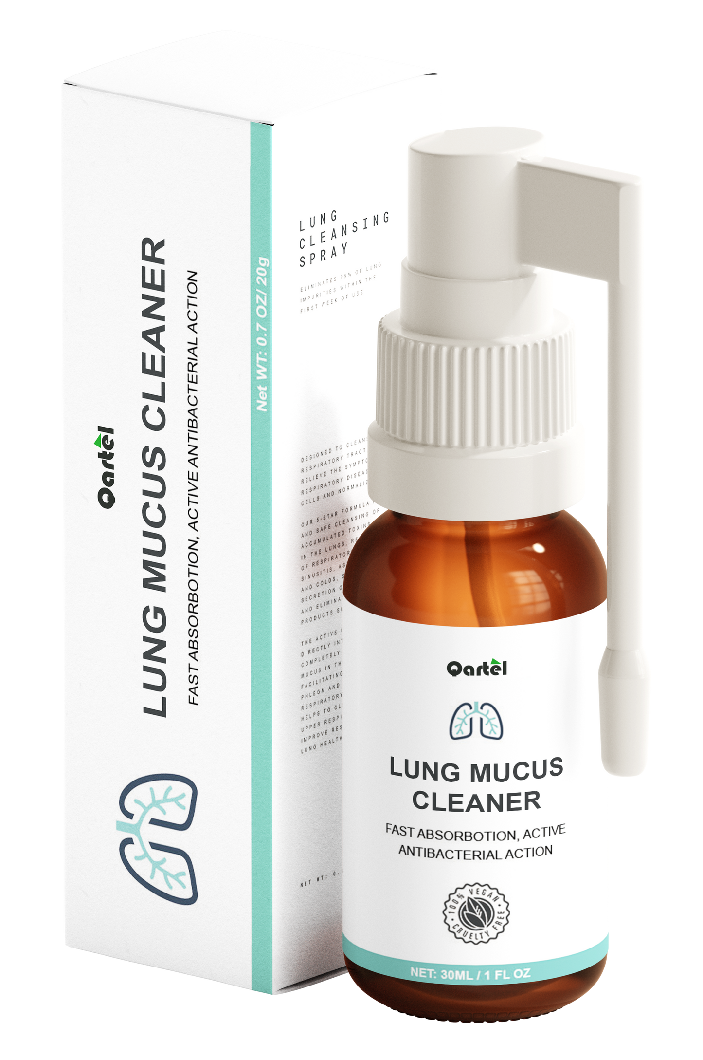 Qartel® - LungDetox | Eliminates Mucus Trapped In The Lungs